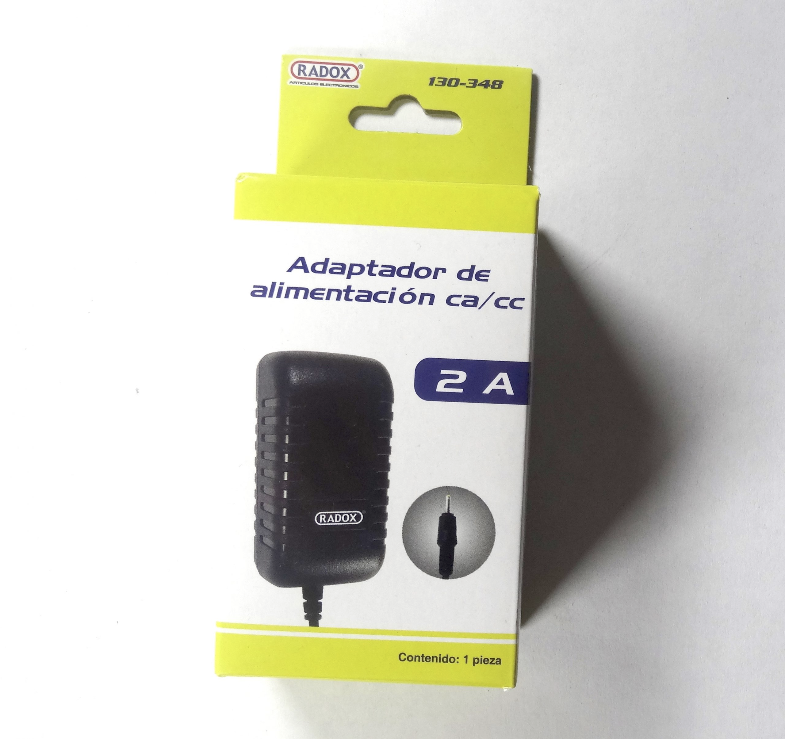 Porta pilas con plug invertido 2.1mm, para 4 pilas AA