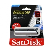 MEMORIA SANDISK 128GB USB 3.0 EXTREM PRO Z88 260MB/S PLATA-NEGRO