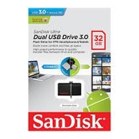 MEMORIA SANDISK 32GB USB 3.0 ULTRA DUAL DRIVE OTG