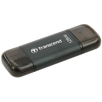 MEMORIA TRANSCEND JETDRIVE GO 300 128GB PARA IPHONE LIGHTNING/USB 3.1 NEGRO