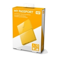DD EXT PORTATIL 4TB WD MY PASSPORT AMARILLO 2.5/USB3.0/COPIA LOCAL/ENCRIPTACION/WIN