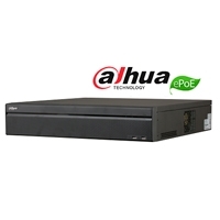 NVR DAHUA 32 CANALES IP 4K/ H265+/ RENDIMIENTO 320MBPS/ 2 HDMI/ VGA/ 16 PUERTOS POE/ 8 PUERTOS EPOE/ SOPORTA 8 HDD/ P2P/DEWARPIN