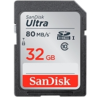 MEMORIA SANDISK 32GB SDHC ULTRA UHS-I 80MB/S CLASE 10